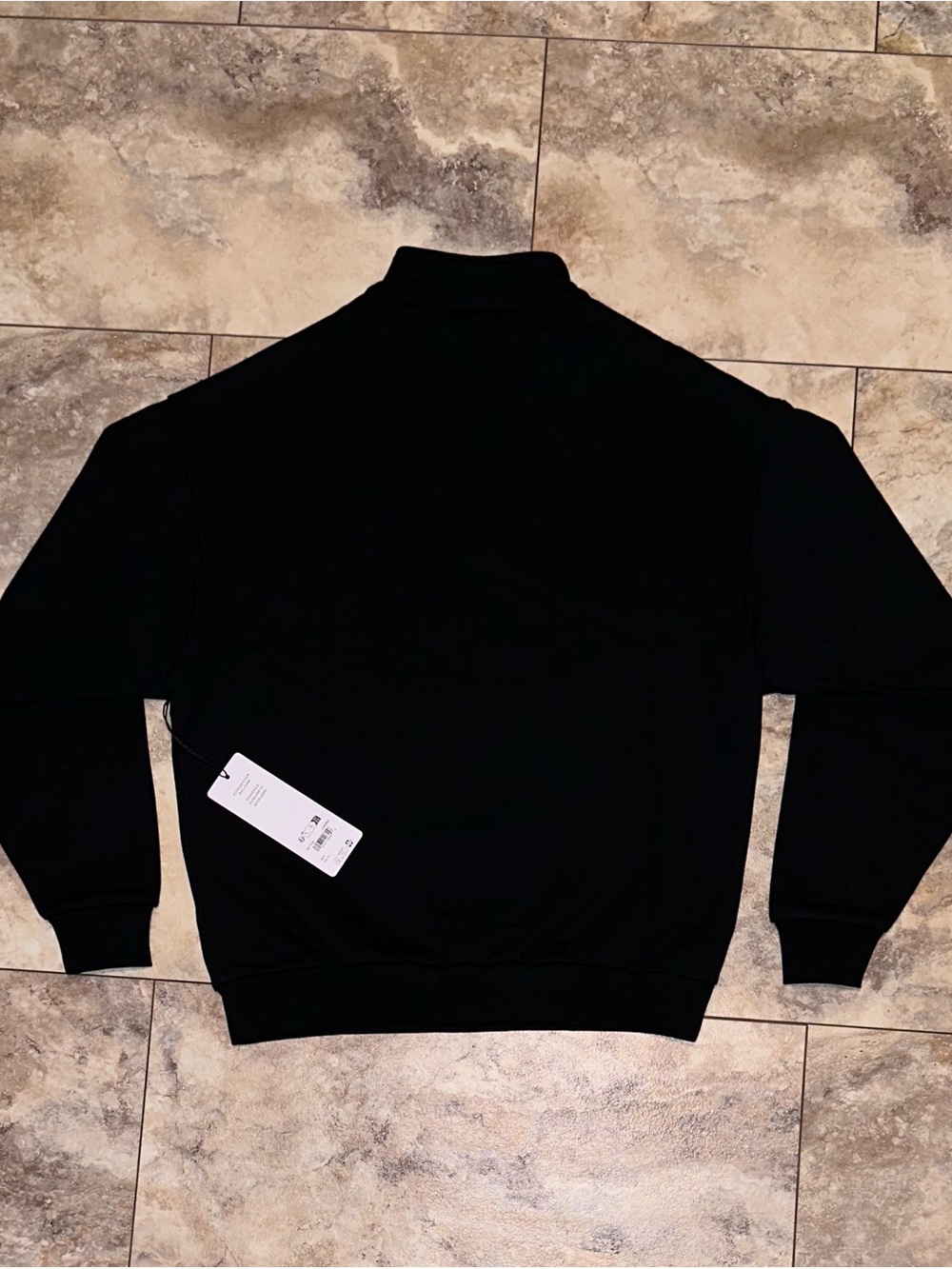 Alo Yoga Accolade 1/4 Zip Pullover Black NWT Quarter Zip Sweatshirt Size XS - Picture 2 of 11
